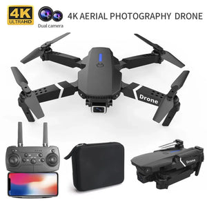 Drone E88-Pro 4K con Doble Cámara y Diseño Plegable